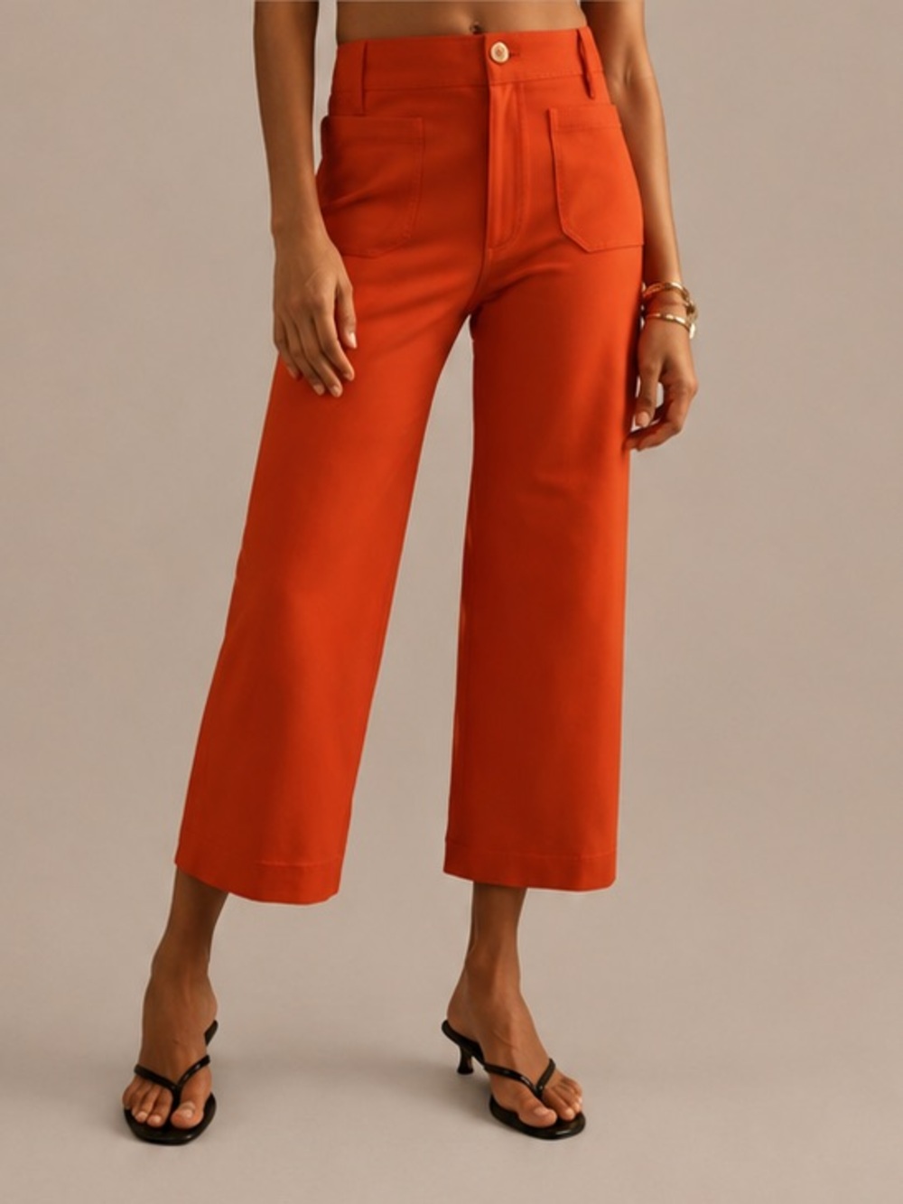 NWT Anthropologie Maeve The Colette Cropped Wide-Leg Pants Ponte Edition, 26